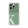 スリムプロテクションプレミアムケース with MagSafe［ オリジナル - initial two tone - K green ］