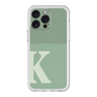 スリムプロテクションプレミアムケース with MagSafe［ オリジナル - initial two tone - K green ］