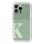 スリムプロテクションプレミアムケース with MagSafe［ オリジナル - initial two tone - K green ］