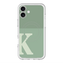 スリムプロテクションプレミアムケース with MagSafe［ オリジナル - initial two tone - K green ］