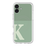 スリムプロテクションプレミアムケース with MagSafe［ オリジナル - initial two tone - K green ］