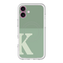スリムプロテクションプレミアムケース with MagSafe［ オリジナル - initial two tone - K green ］