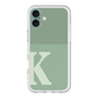 スリムプロテクションプレミアムケース with MagSafe［ オリジナル - initial two tone - K green ］