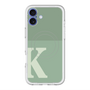 スリムプロテクションプレミアムケース with MagSafe［ オリジナル - initial two tone - K green ］