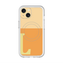 スリムプロテクションプレミアムケース with MagSafe［ オリジナル - initial two tone - L orange ］