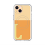 スリムプロテクションプレミアムケース with MagSafe［ オリジナル - initial two tone - L orange ］
