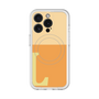 スリムプロテクションプレミアムケース with MagSafe［ オリジナル - initial two tone - L orange ］