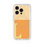 スリムプロテクションプレミアムケース with MagSafe［ オリジナル - initial two tone - L orange ］