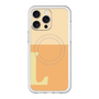 スリムプロテクションプレミアムケース with MagSafe［ オリジナル - initial two tone - L orange ］