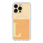スリムプロテクションプレミアムケース with MagSafe［ オリジナル - initial two tone - L orange ］