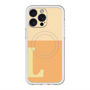 スリムプロテクションプレミアムケース with MagSafe［ オリジナル - initial two tone - L orange ］