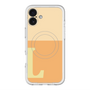スリムプロテクションプレミアムケース with MagSafe［ オリジナル - initial two tone - L orange ］