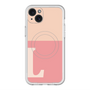 スリムプロテクションプレミアムケース with MagSafe［ オリジナル - initial two tone - L pink ］
