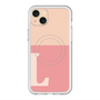 スリムプロテクションプレミアムケース with MagSafe［ オリジナル - initial two tone - L pink ］