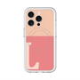 スリムプロテクションプレミアムケース with MagSafe［ オリジナル - initial two tone - L pink ］