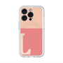 スリムプロテクションプレミアムケース with MagSafe［ オリジナル - initial two tone - L pink ］