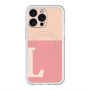 スリムプロテクションプレミアムケース with MagSafe［ オリジナル - initial two tone - L pink ］
