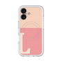 スリムプロテクションプレミアムケース with MagSafe［ オリジナル - initial two tone - L pink ］