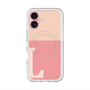 スリムプロテクションプレミアムケース with MagSafe［ オリジナル - initial two tone - L pink ］