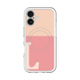 スリムプロテクションプレミアムケース with MagSafe［ オリジナル - initial two tone - L pink ］