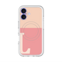 スリムプロテクションプレミアムケース with MagSafe［ オリジナル - initial two tone - L pink ］