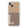 スリムプロテクションプレミアムケース with MagSafe［ オリジナル - initial two tone - L brown ］