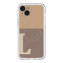 スリムプロテクションプレミアムケース with MagSafe［ オリジナル - initial two tone - L brown ］