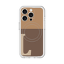 スリムプロテクションプレミアムケース with MagSafe［ オリジナル - initial two tone - L brown ］