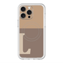 スリムプロテクションプレミアムケース with MagSafe［ オリジナル - initial two tone - L brown ］