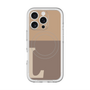 スリムプロテクションプレミアムケース with MagSafe［ オリジナル - initial two tone - L brown ］