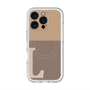 スリムプロテクションプレミアムケース with MagSafe［ オリジナル - initial two tone - L brown ］