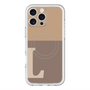 スリムプロテクションプレミアムケース with MagSafe［ オリジナル - initial two tone - L brown ］