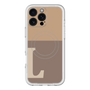 スリムプロテクションプレミアムケース with MagSafe［ オリジナル - initial two tone - L brown ］