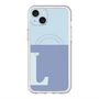 スリムプロテクションプレミアムケース with MagSafe［ オリジナル - initial two tone - L blue ］