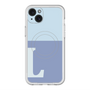 スリムプロテクションプレミアムケース with MagSafe［ オリジナル - initial two tone - L blue ］