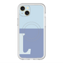スリムプロテクションプレミアムケース with MagSafe［ オリジナル - initial two tone - L blue ］