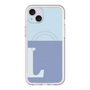 スリムプロテクションプレミアムケース with MagSafe［ オリジナル - initial two tone - L blue ］