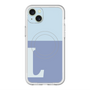 スリムプロテクションプレミアムケース with MagSafe［ オリジナル - initial two tone - L blue ］