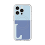 スリムプロテクションプレミアムケース with MagSafe［ オリジナル - initial two tone - L blue ］