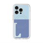 スリムプロテクションプレミアムケース with MagSafe［ オリジナル - initial two tone - L blue ］