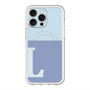 スリムプロテクションプレミアムケース with MagSafe［ オリジナル - initial two tone - L blue ］