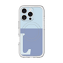 スリムプロテクションプレミアムケース with MagSafe［ オリジナル - initial two tone - L blue ］