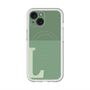 スリムプロテクションプレミアムケース with MagSafe［ オリジナル - initial two tone - L green ］