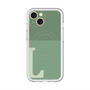 スリムプロテクションプレミアムケース with MagSafe［ オリジナル - initial two tone - L green ］