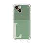 スリムプロテクションプレミアムケース with MagSafe［ オリジナル - initial two tone - L green ］