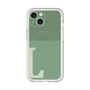 スリムプロテクションプレミアムケース with MagSafe［ オリジナル - initial two tone - L green ］