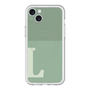 スリムプロテクションプレミアムケース with MagSafe［ オリジナル - initial two tone - L green ］