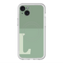 スリムプロテクションプレミアムケース with MagSafe［ オリジナル - initial two tone - L green ］