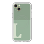スリムプロテクションプレミアムケース with MagSafe［ オリジナル - initial two tone - L green ］