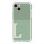 スリムプロテクションプレミアムケース with MagSafe［ オリジナル - initial two tone - L green ］